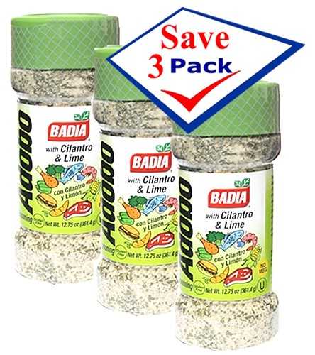 Badia Adobo With Cilantro And Lime 12 75 Oz Pack Of 3 Cubanfoodmarket Com